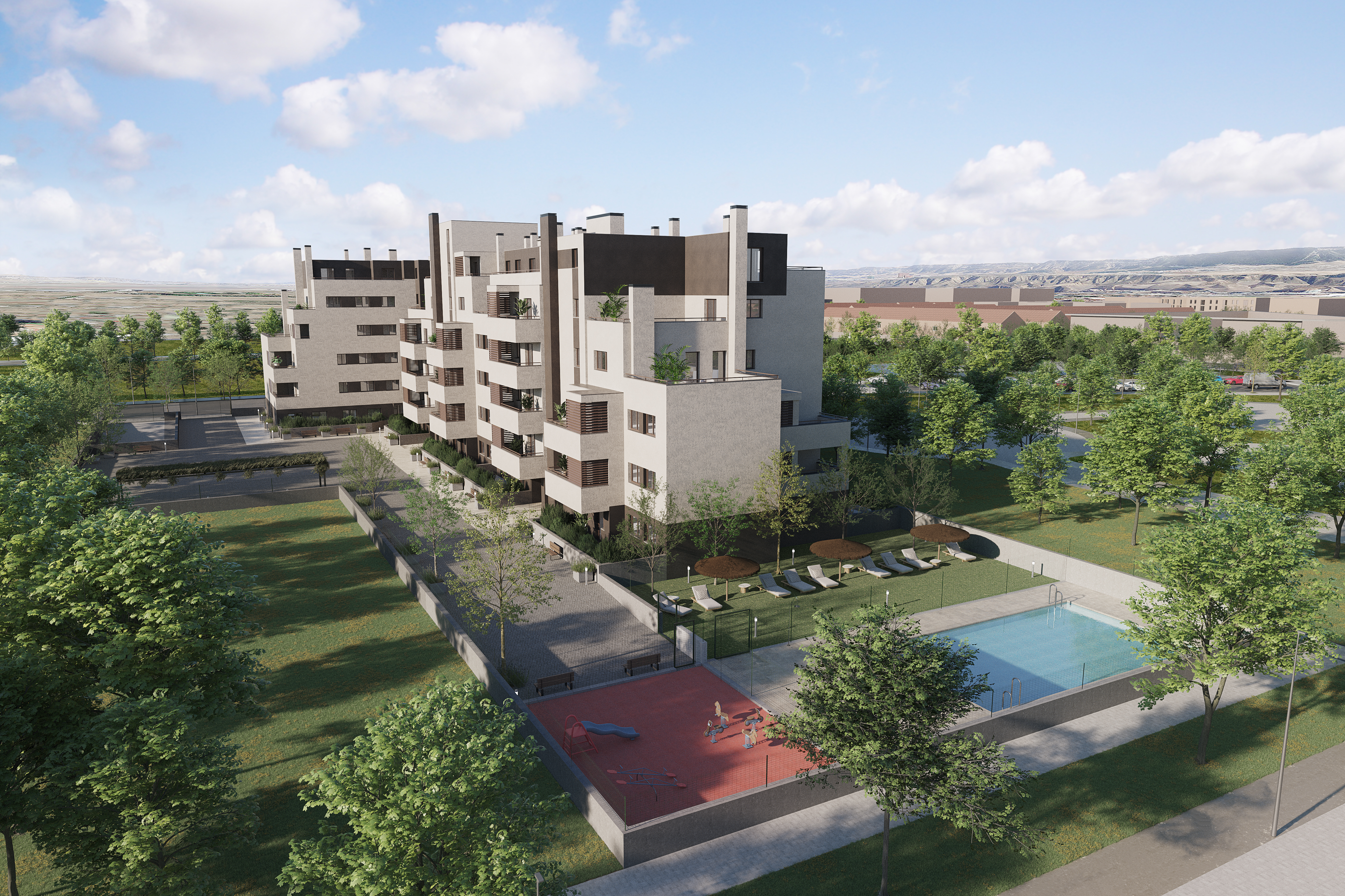 Infografía promoción Residencial Alhucema