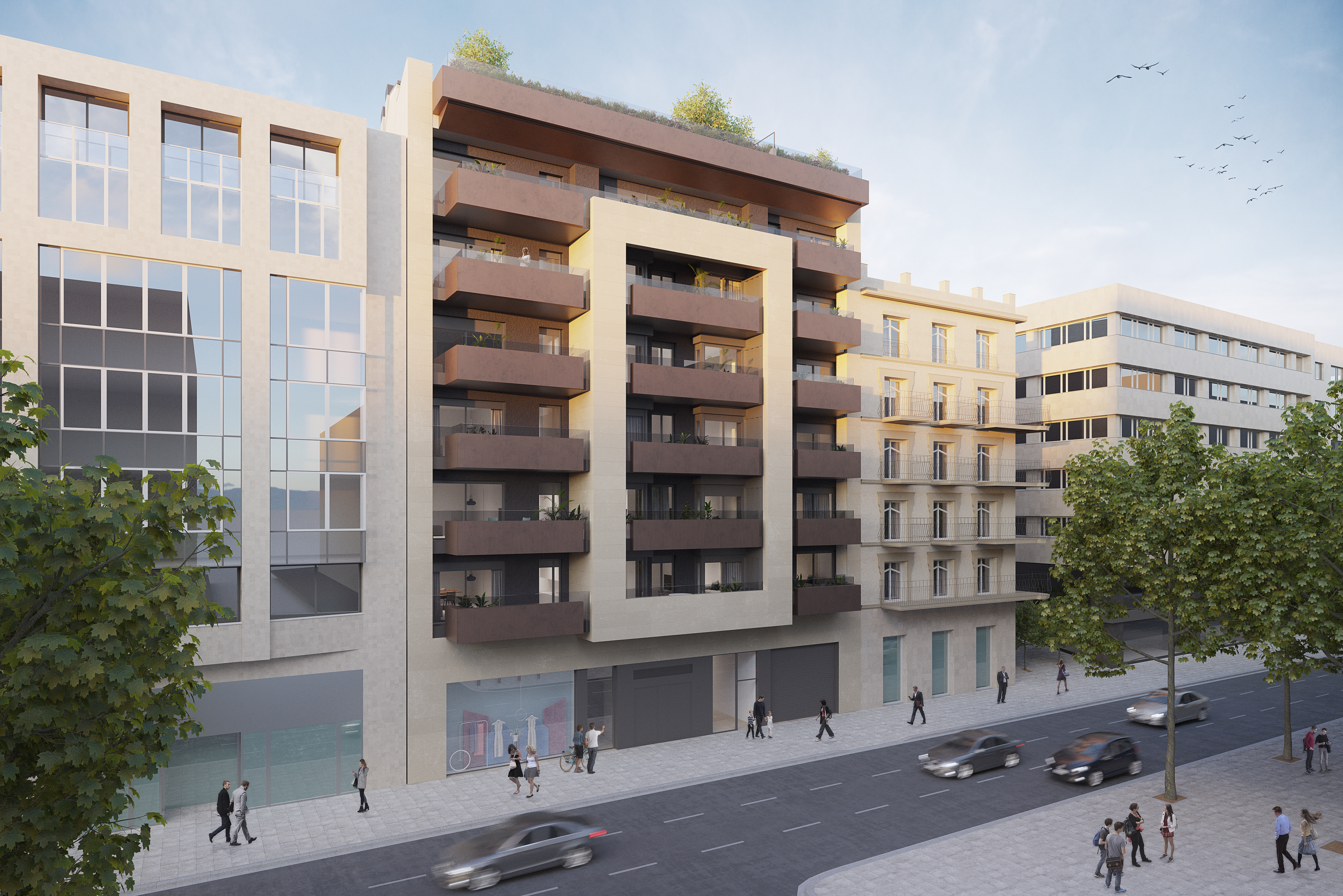 Infografía promoción Edificio Francesc Macià