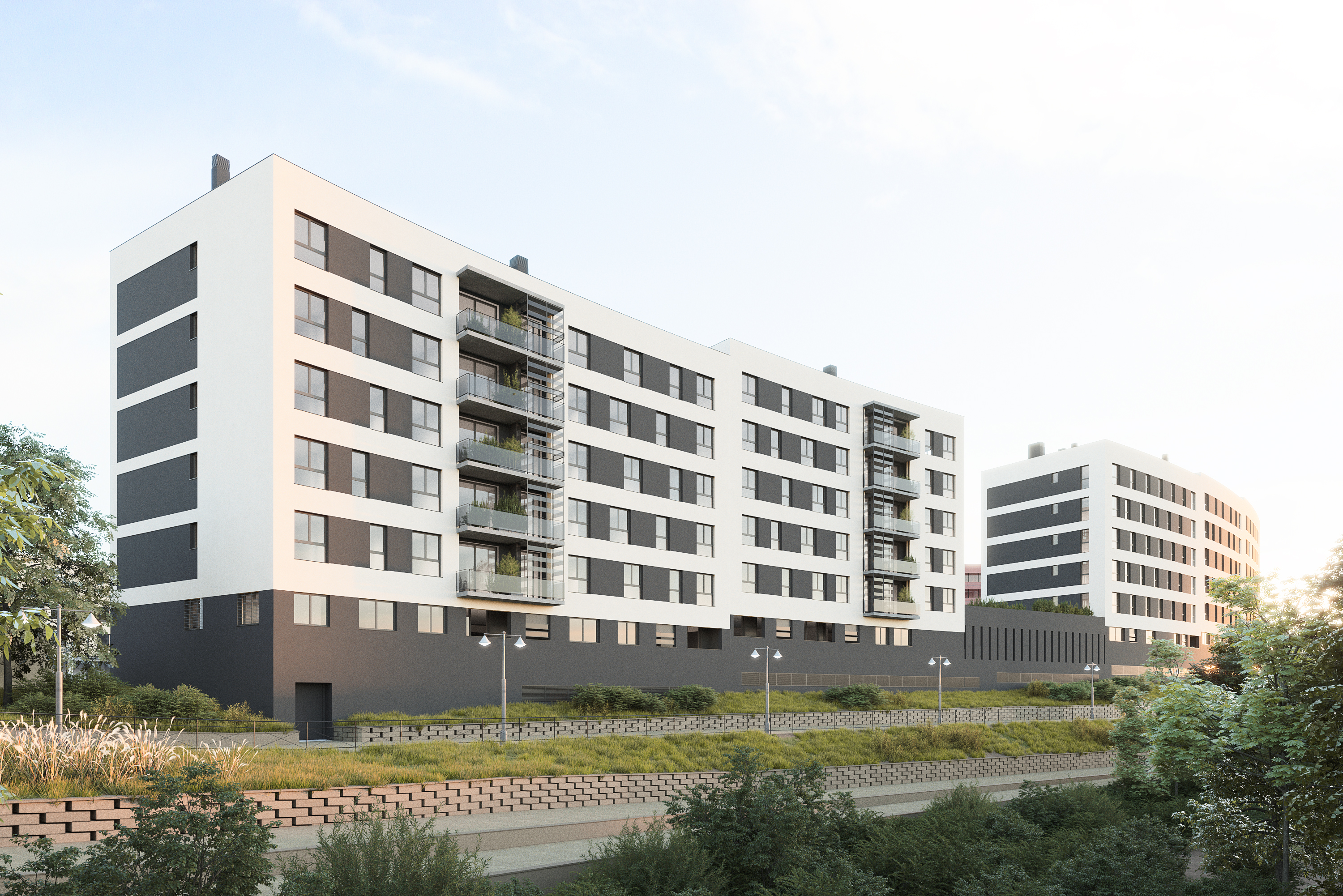 Infografía promoción Residencial Parque Fluvial