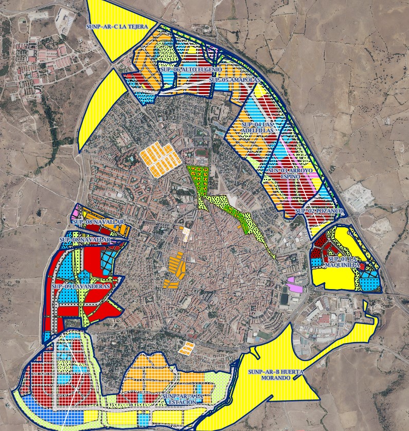 Imagen satélite con sector